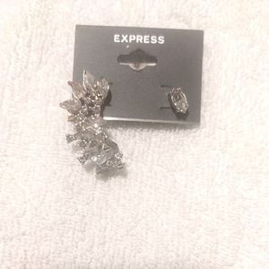 Rhinestone Earring Set